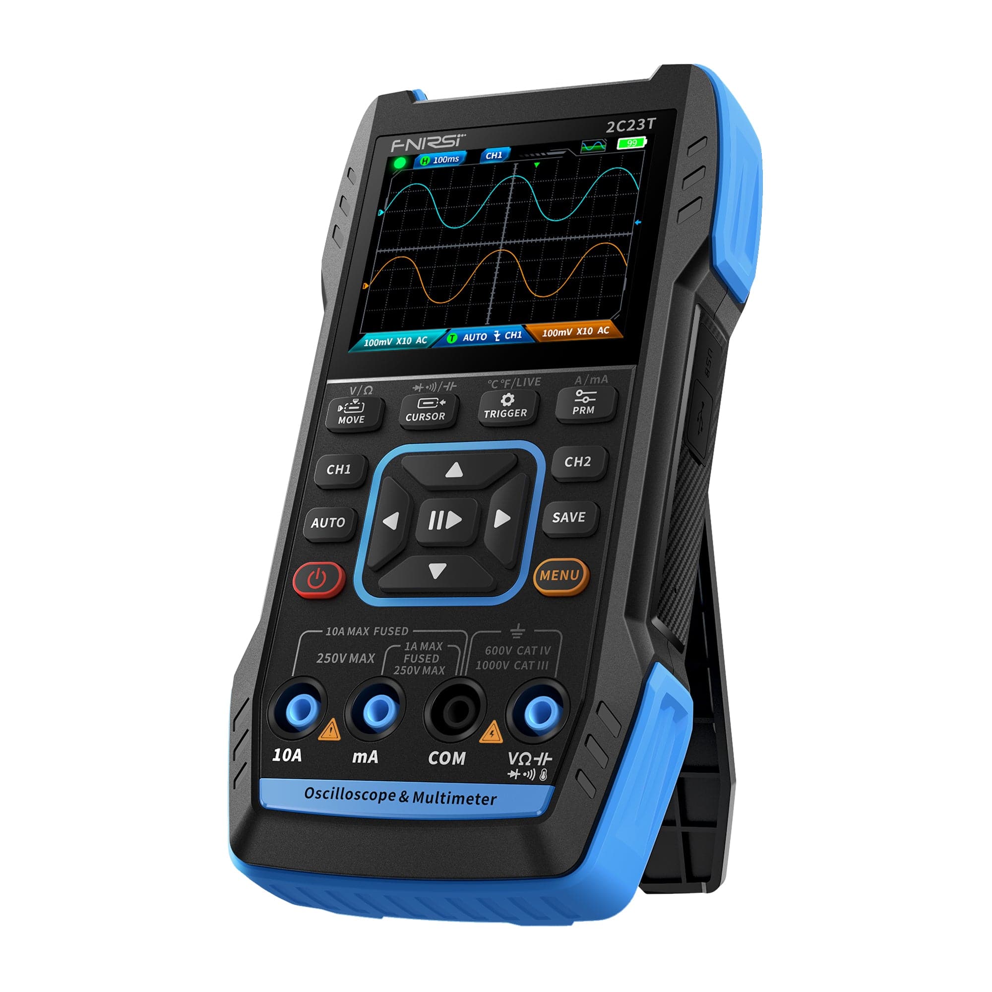 FNIRSI 2C23T — Osciloscopio portátil