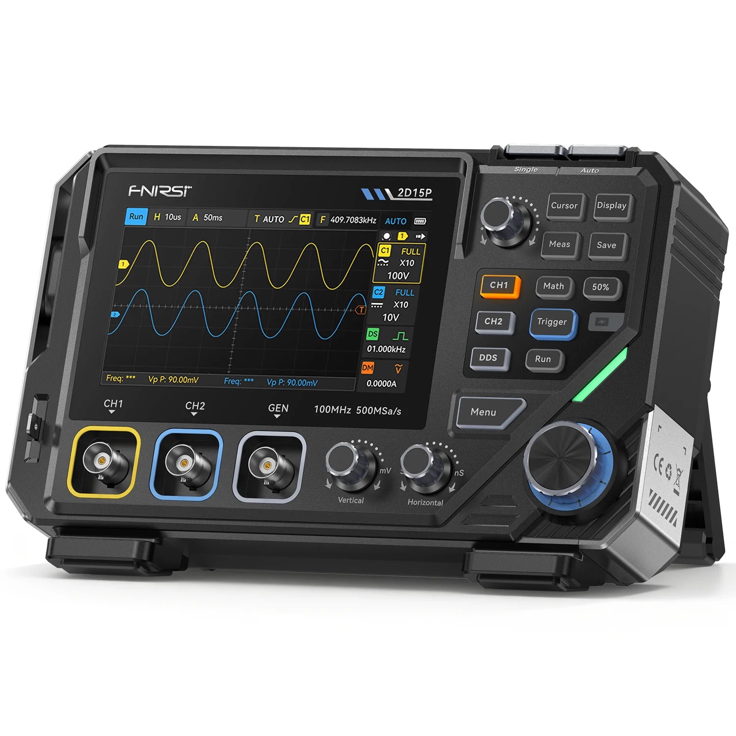 FNIRSI 2D15P — Osciloscopio de banco