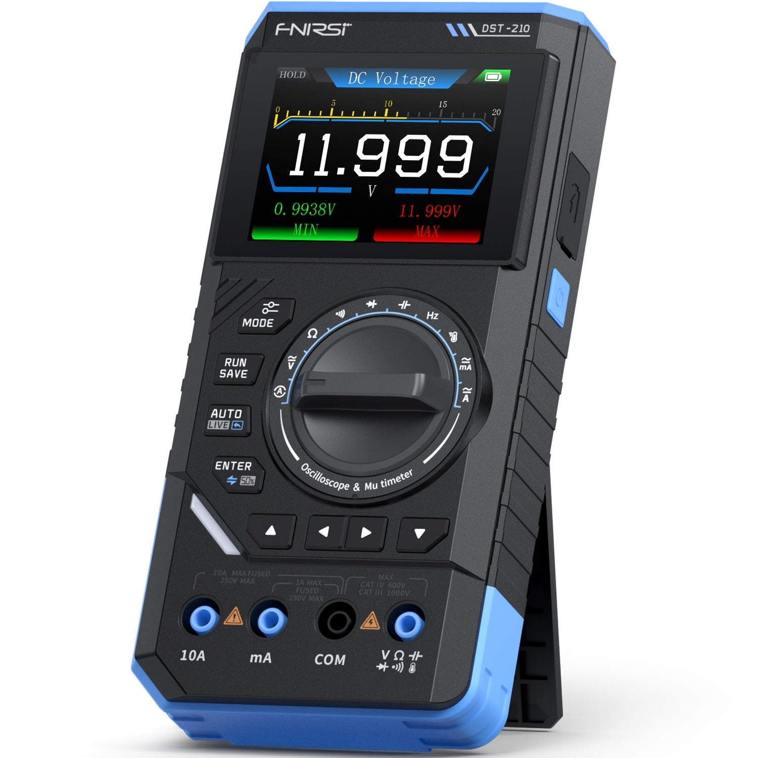 FNIRSI DST-210-DST-201 — Osciloscopio portátil